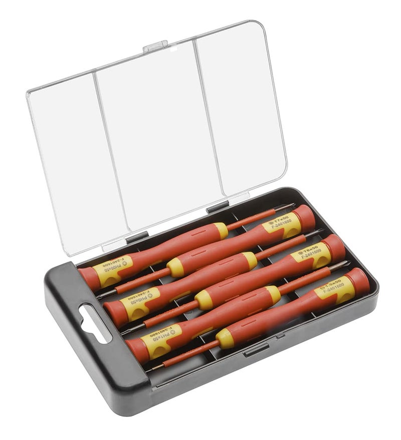 Högert Technik Hgert Technik Germany 6 piece insulated precision screwdriver set 1000 V CrMo steel - Image 1