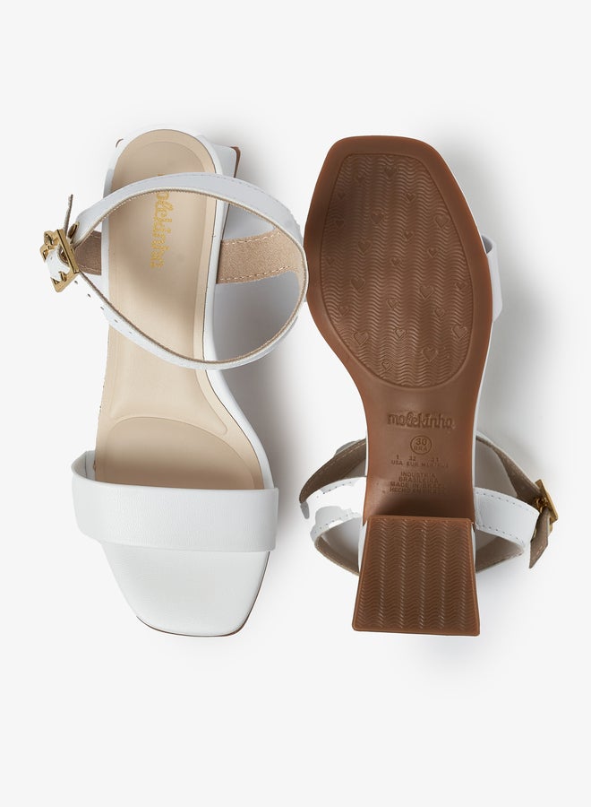 MOLEKINHA Solid Beck Strap Block Heel Sandals - Image 2