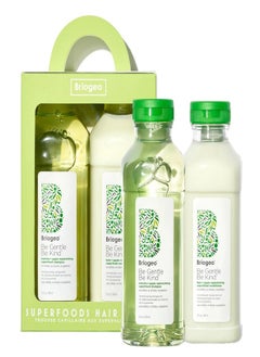 Briogeo Superfoods Apple, Matcha + Kale Shampoo + Conditioner Duo (2 x 369 ml)  - Image 1