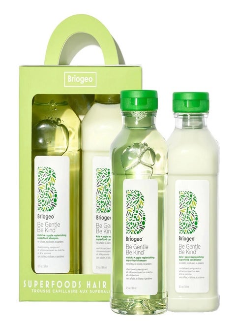 Superfoods Apple, Matcha + Kale Shampoo + Conditioner Duo (2 x 369 ml)
