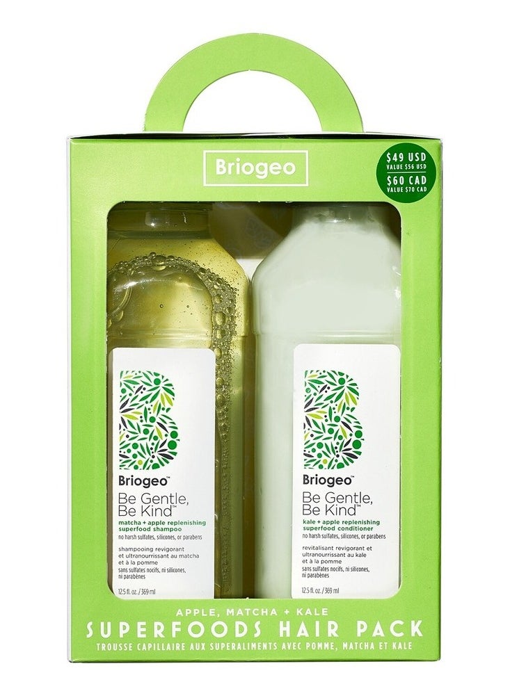 Briogeo - Superfoods Apple, Matcha + Kale Shampoo + Conditioner Duo (2 x 369 ml) - Image 1