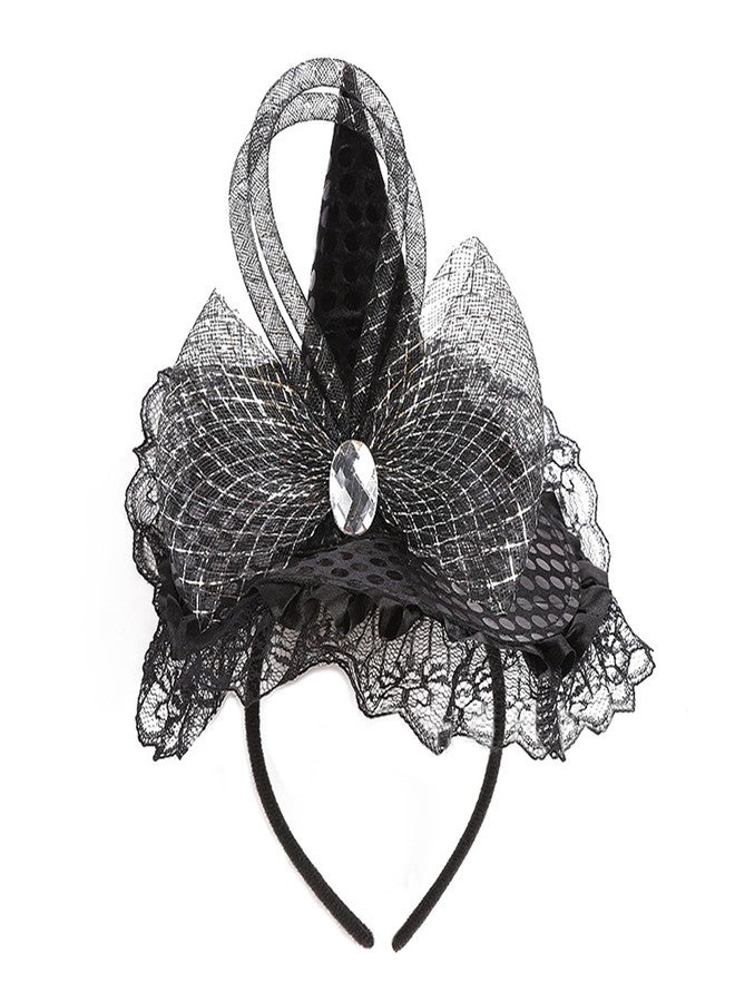 سوتشات عصابة رأس قبعة الساحرة من Soochat Halloween، عصابة رأس صغيرة لقبعات الساحرة، عصابة رأس قبعة الساحر لحفلات الهالوين، لوازم حفلات الهالوين - Image 1