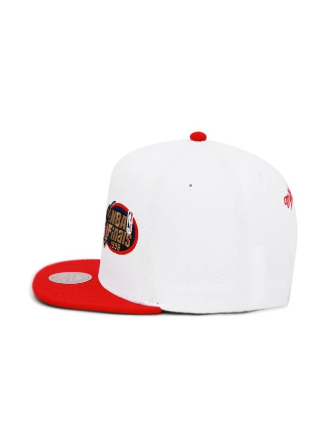 Mitchell & Ness Chicago Bulls NBA Dual Whammy Snapback Hat Cap - White/Red - Image 2