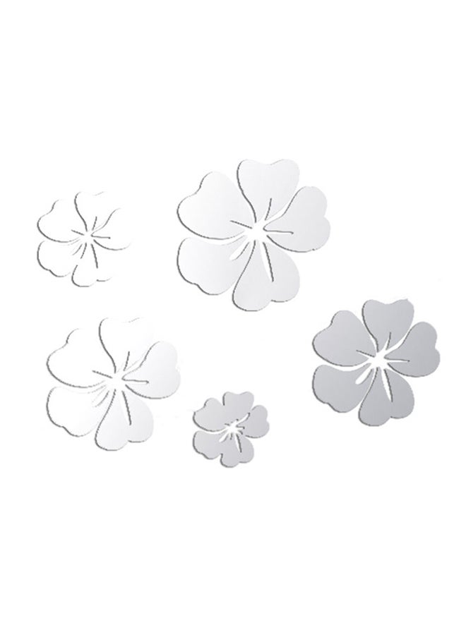 Sharpdo Mirror Style Detachable Wall Sticker Silver Large 24, medium 21, small 15, minimum 15cm - Image 1