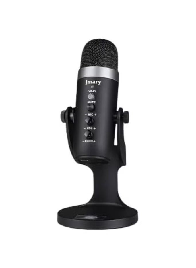 Jmary 🎙️ MC-PW8 USB Condenser Microphone – Studio-Quality Sound for Podcasting, Gaming, Streaming & Voice-Over – Plug & Play Mic with Noise Reduction, Mute Button, Volume Control & Adjustable Tripod Stand – Compatible with PC, Laptop, Mac - Image 2