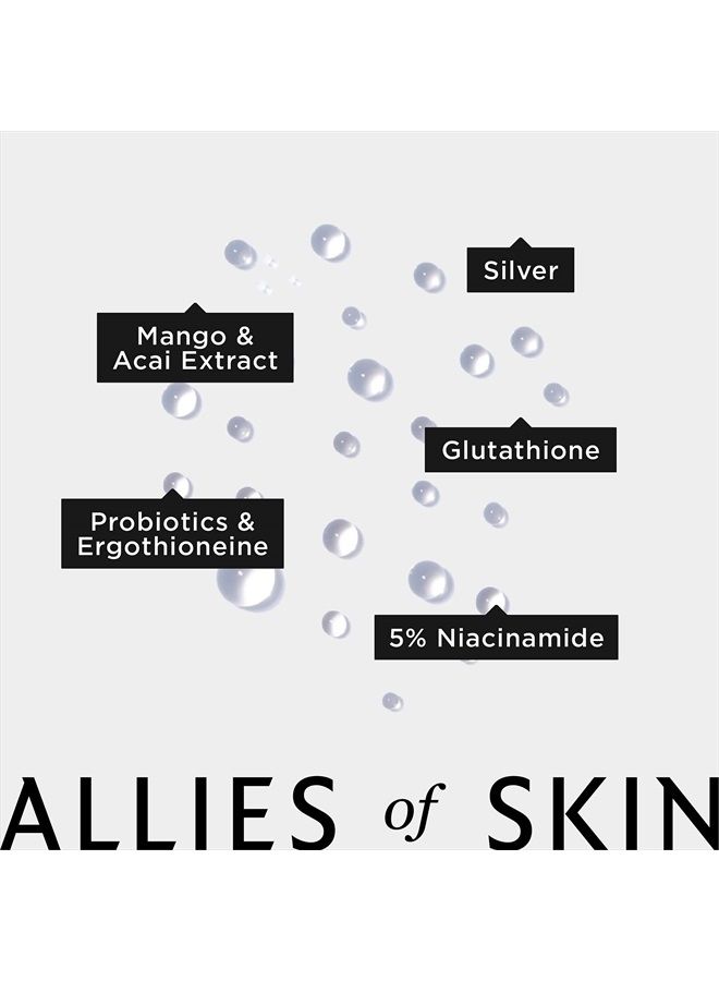 Allies of Skin Molecular Saviour Treatment Mist: Niacinamide, Glutathione. Face Spray for Hydration and Antioxidant Protection. Counteracts Jetlag and Fatigue 1.7 oz / 50 ml - Image 3