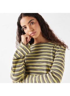 Lee Cooper Lee Cooper Striped Crew Neck T-shirt  - Image 4