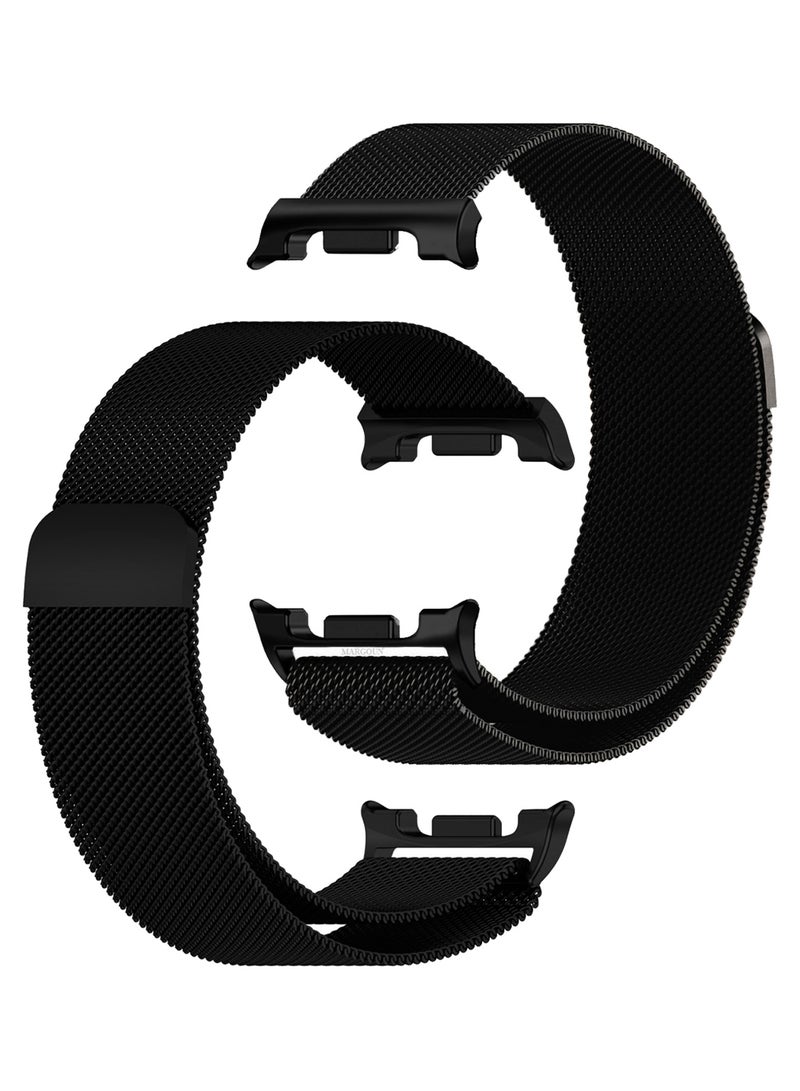 CATANES Milanese Metal Band for Samsung Galaxy Watch 8 Band 40mm 44mm/8 Classic 46mm, Mesh Magnetic Stainless Steel Loop Strap - Black - Image 1