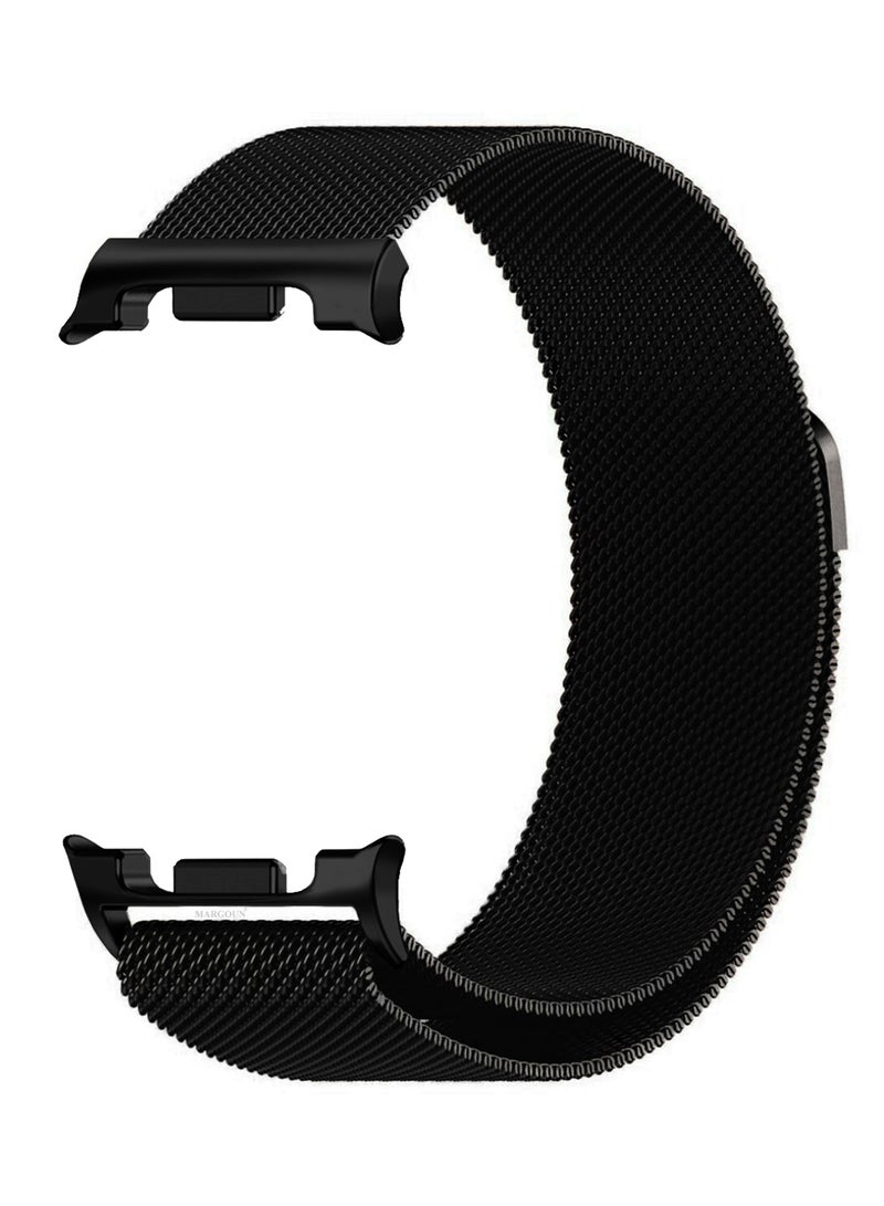 CATANES Milanese Metal Band for Samsung Galaxy Watch 8 Band 40mm 44mm/8 Classic 46mm, Mesh Magnetic Stainless Steel Loop Strap - Black - Image 3