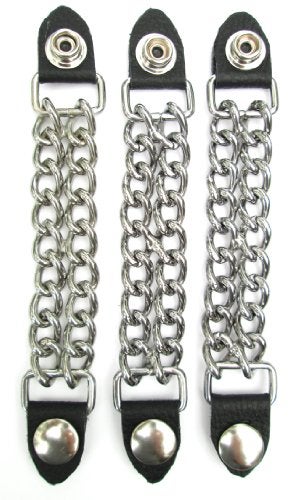 Dangerous Threads Vest Extenders Leather & Double Chain 3 Pieces - Image 3