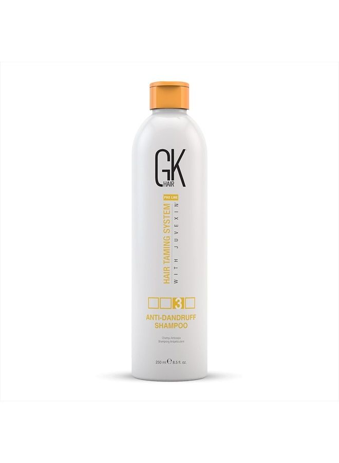 GK Hair Global Keratin Anti Dandruff Shampoo (8.5 Fl Oz/250ml) - Hair Deep Cleansing and Impurities Remover Anti Residue Sulfate Free Shampoo for Dry Damaged Hair for Men and Women - Image 1