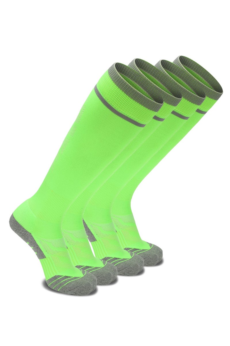 SKY WING Unisex Athletic Knee High Breathable Compression Solid Tube Soccer Football Sport Socks 1/2/3/4 Pairs for Youth Adult - Image 1