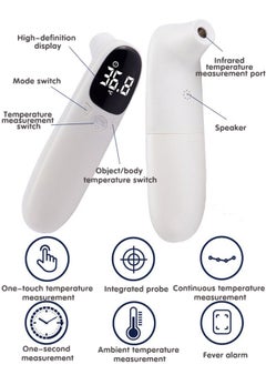 Super ZYouth No-Touch Forehead Thermometer for Adults and Kids, Fast Accurate Digital Thermometer for Baby with Fever Alarm & Silent Mode (with a Pacifier)  - Image 2