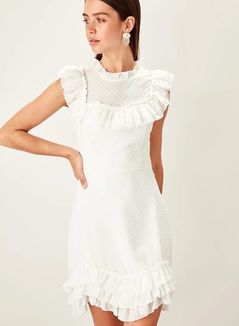 trendyol Ruffle Detail Dress