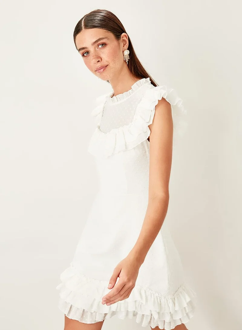 trendyol Ruffle Detail Dress