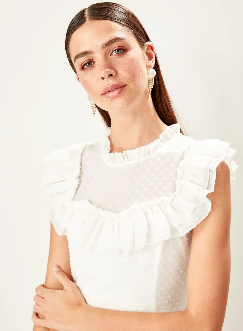 trendyol Ruffle Detail Dress