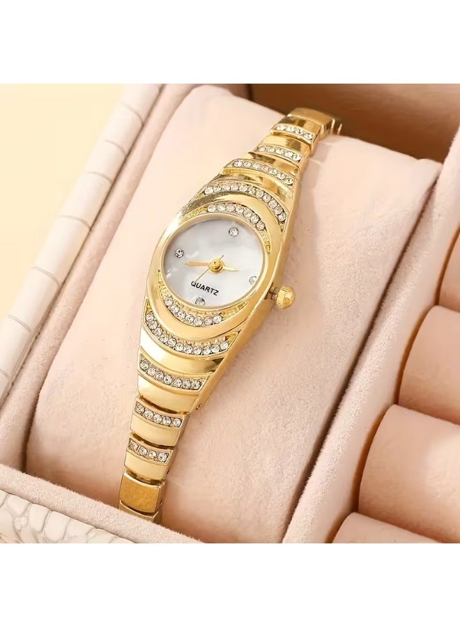 Women's bracelet watch niche light luxury inlaid quartz watch elegant waterproof quartz women's watch clock Reloj - Image 1