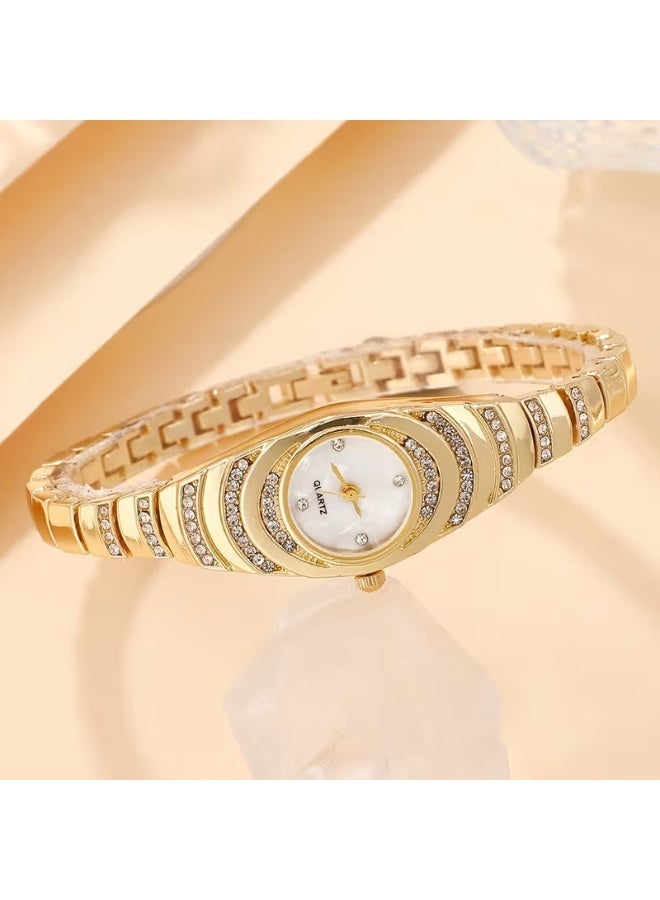 Women's bracelet watch niche light luxury inlaid quartz watch elegant waterproof quartz women's watch clock Reloj - Image 3