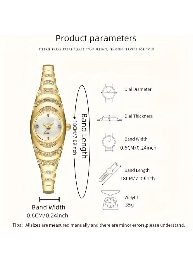 Women's bracelet watch niche light luxury inlaid quartz watch elegant waterproof quartz women's watch clock Reloj - Image 2