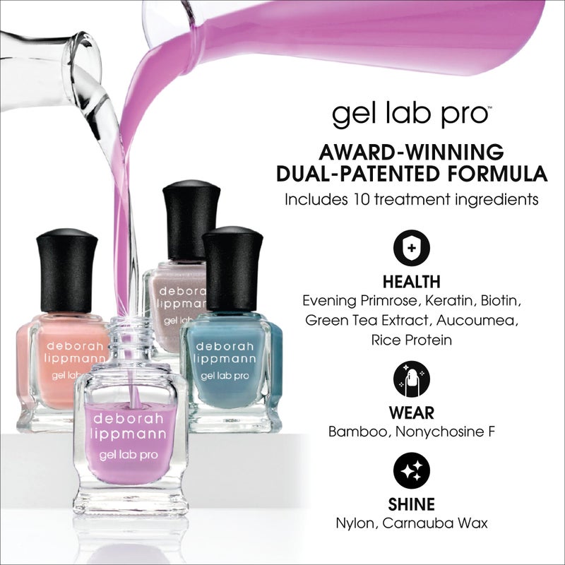 Deborah Lippmann Gel Lab Pro Nail Polish Set, Treatment Enriched Formula for Nail Health, Wear, and Shine, Vegan, No Animal Testing, 21 Free Formula - Image 3