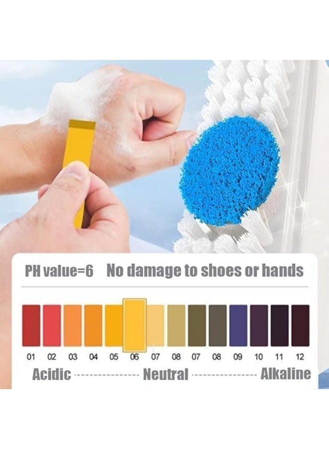 White Shoe Cleaner with Brush Multi-Use Cleaning Tool for Cloth Surfaces, with Blue Cleaning Cloth, - Image 5