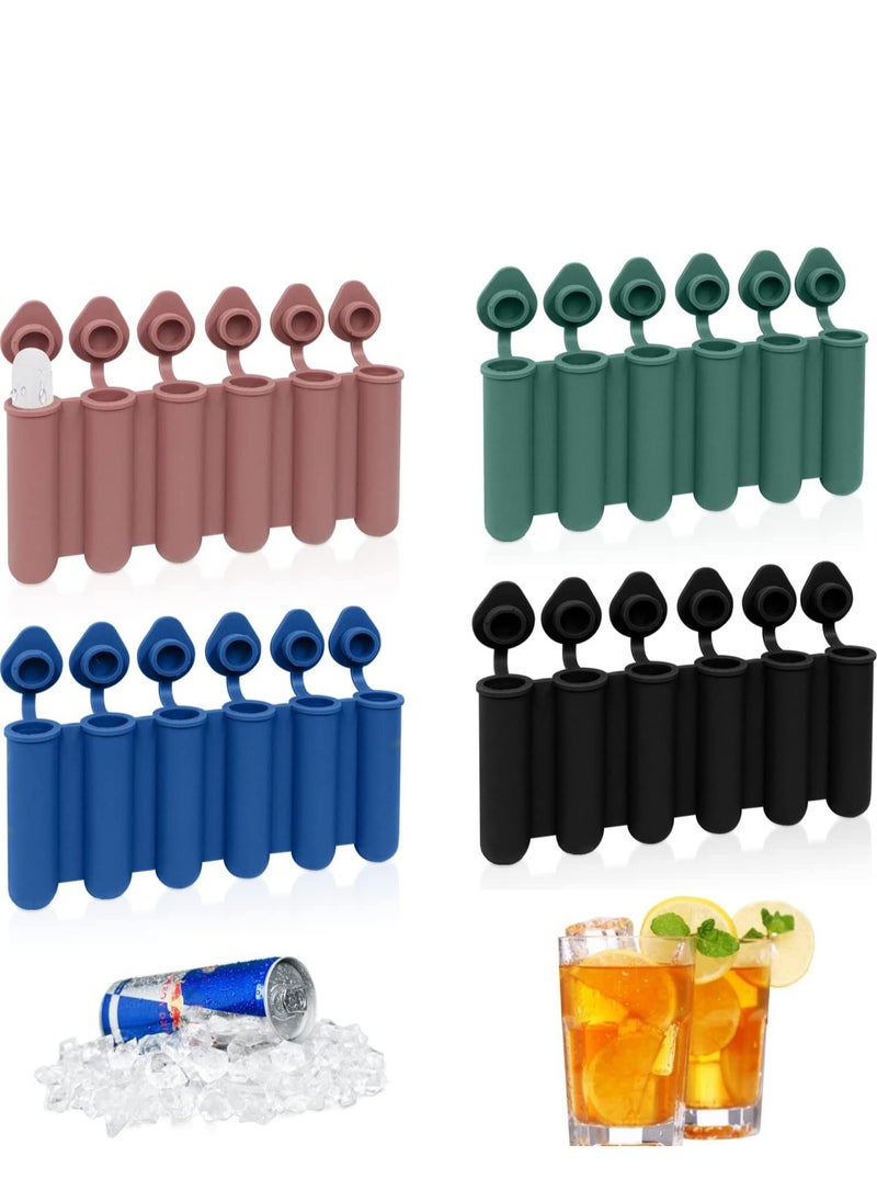Generic - Mini Ice Cube Stick Tray with Lid, Silicone Ice Tube Making Trays, Ice Cube Molds for Sports and Water Bottles Easy Push and Pop Out Water Bottle Ice Stick Mold for Summer Drinks 4Colors - Image 1