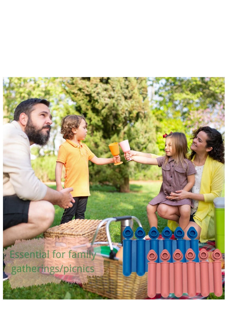 Generic - Mini Ice Cube Stick Tray with Lid, Silicone Ice Tube Making Trays, Ice Cube Molds for Sports and Water Bottles Easy Push and Pop Out Water Bottle Ice Stick Mold for Summer Drinks 4Colors - Image 1