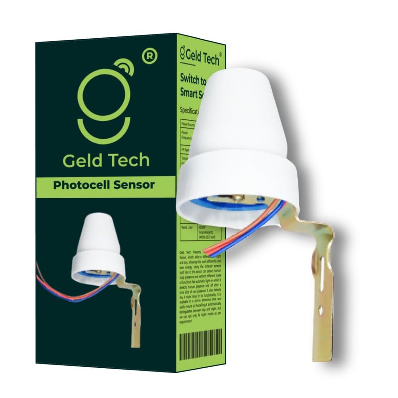 Geld Tech GTLD02 220 V Auto DayNight On Off Photocell LDR Sensor Switch for Lighting Water Proof Photocell Sensor 10A  - Image 1