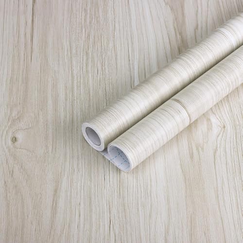 HOME13™ Wooden Wallpaper Peel and Stick Self Adheisve Removable Wood Grain Contact Paper Vinyl Decorative Wallpaper for Kitchen Desk Cabinets Shelf Drawers Liner (16 x 52 Inch, Oak Wood) - Image 1