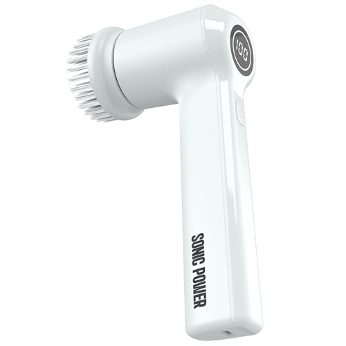 SonicPower Electric Spin Scrubber, Handheld & Ergonomic, IPx7 Waterproofing, 4 Multi-Purpose Attachments Included, Long Lasting Rechargeable Battery - Image 1