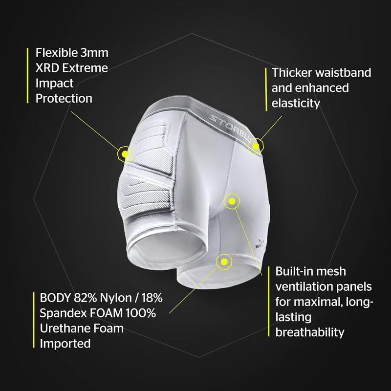 Storelli Women’s BodyShield Impact Sliders 2, High-Impact Protection, Sweat-Wicking, UV-Resistant Athletic Undershorts - Image 5