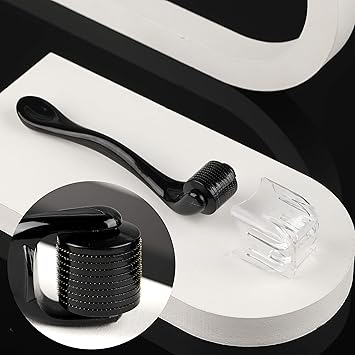 uLab Ultimate Gorilla Beard Growth Kit with Derma Roller Beard Oil Beard Balm and Foldable Styling Comb Gift Set for Men For Beard Growth Styling and Care Contains Microneedle Titanium Roller - Image 3