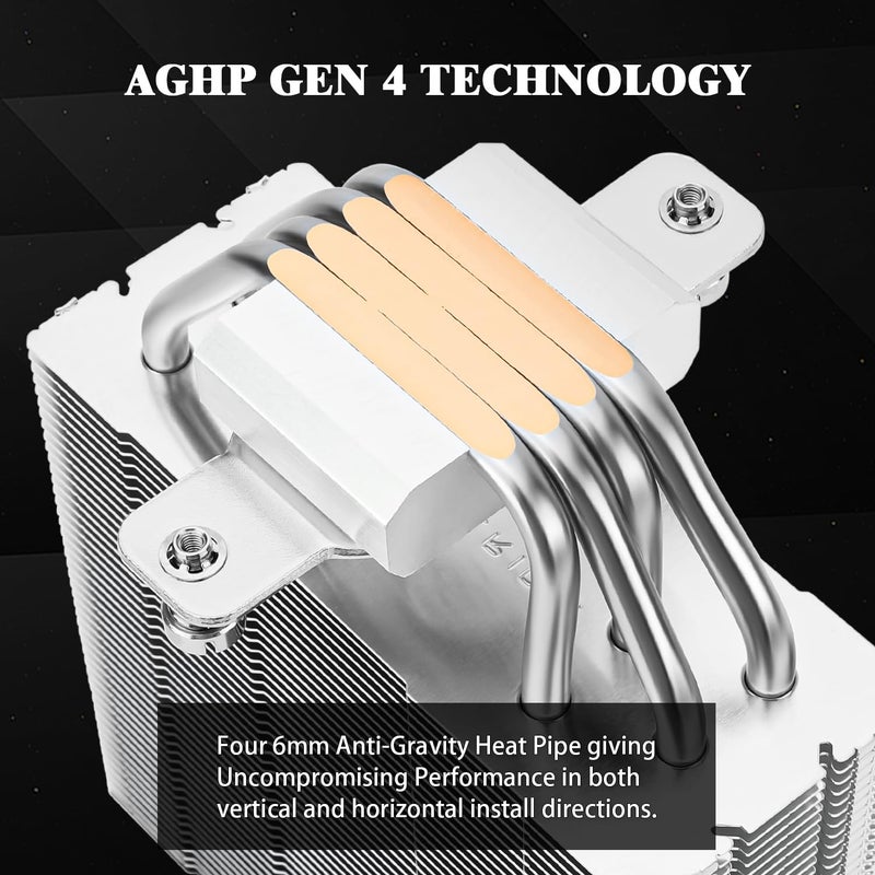 Thermalright Assassin Spirit 120 V2 Plus CPU Air Cooler 4 Heat Pipes Double PWM Quiet Fan CPU Cooler Computer Heatsink Cooler for AMD AM4 AM5Intel 1700115011511200AS120 V2 Plus - Image 3