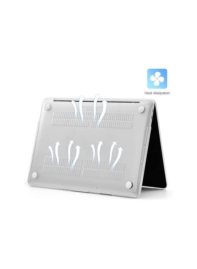 PROMASS Hard Case Compatible for MacBook Pro 13 inch Case 2024 2023 2022-2017,M2 A2338 A2251 M1 A2289 A2159 A1989 A1706, Plastic Hard Shell & Keyboard Cover & Screen Protector - Crystal Clear - Image 3