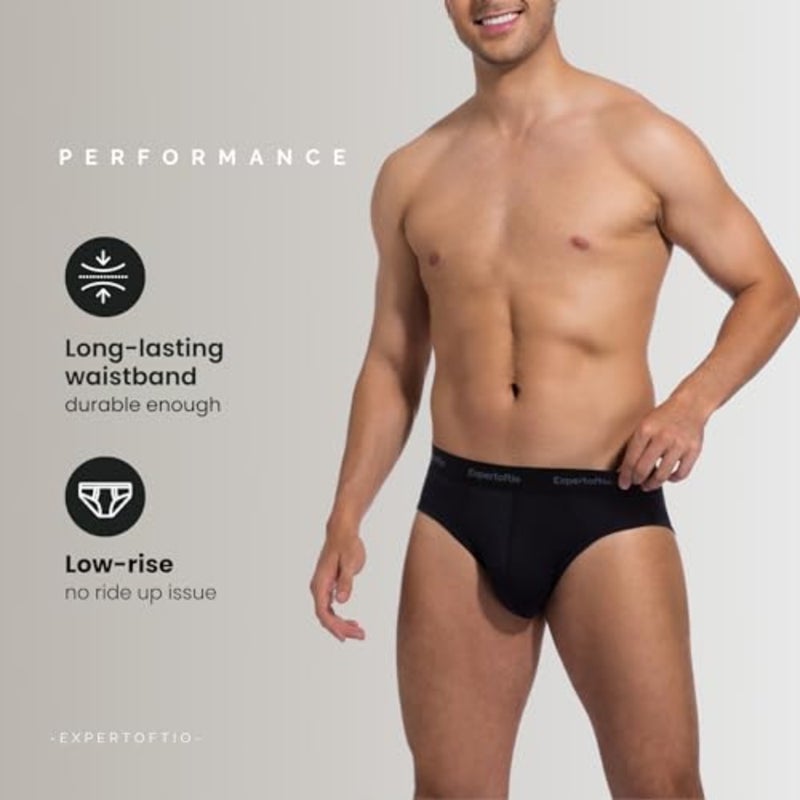 Men's Briefs Underwear, Sport Quick Dry Athletic Underwear Briefs, Moisture Wicking Pack, Anti Chafing - Image 3