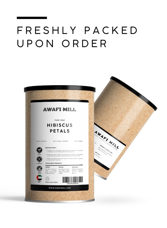 AWAFI MILL Hibiscus Flower Tea (Hibiscus sabdariffa) – Dried Roselle Petals | Tart–Berry Herbal for Hot Cups, Iced and Dessert Glazes - 100 g | 3.5 Oz - Image 5