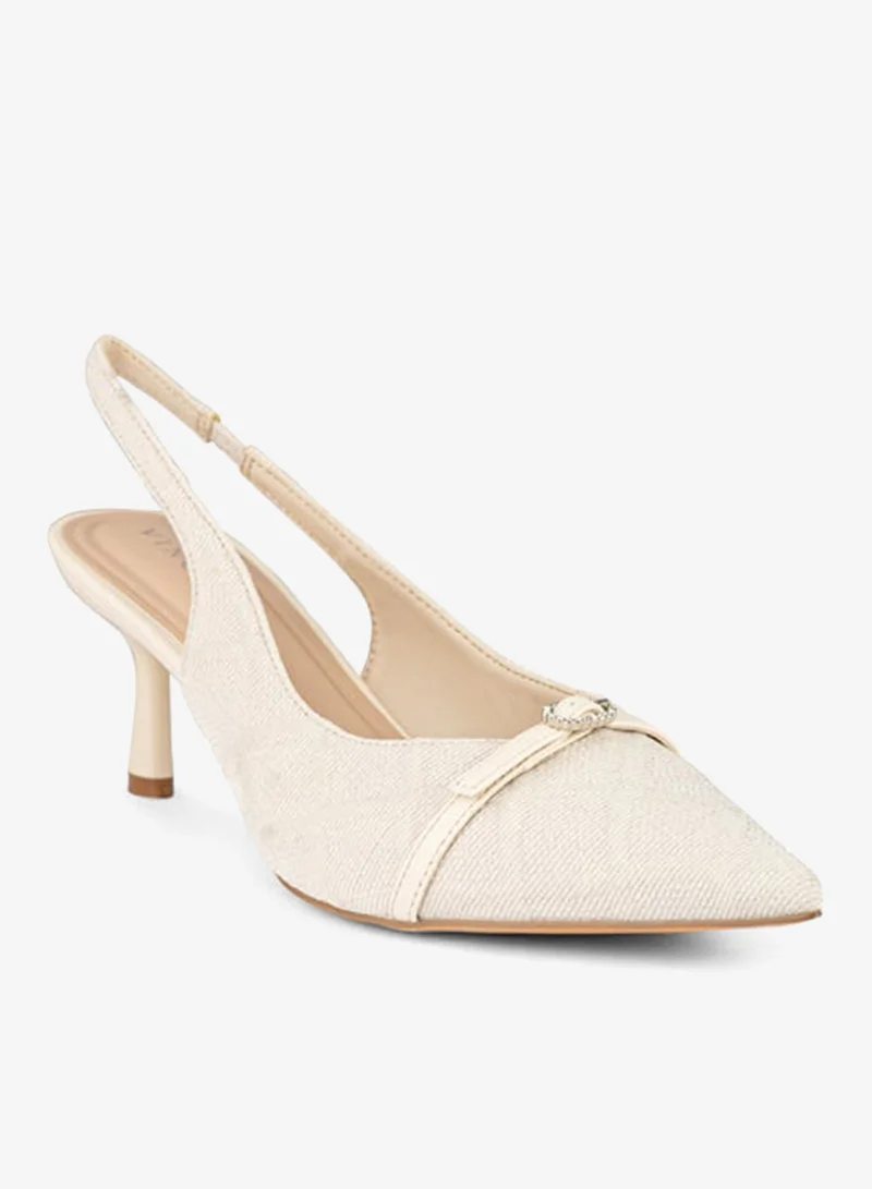 فينتشي المرأة مدبب اصبع القدم حزام الكاحل الصنادل منتصف الكعب