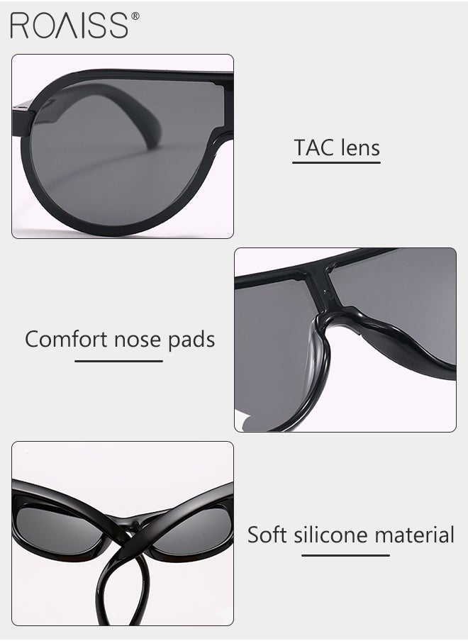 roaiss Aviator Polarized Sunglasses for Kids, UV400 Protection Cute Beach Holiday Sun Glasses with Lightweight Flexible Silicone Frame for Boys Girls and Children Age 3-12, Black  - Image 5