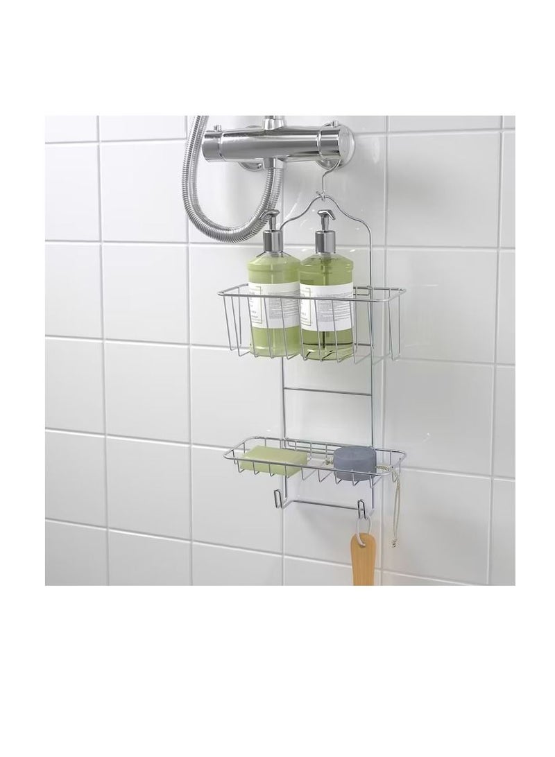 Shower hanger, two tiers, zinc plated24x53 cm  - Image 2