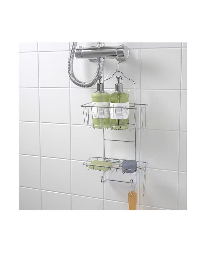 Shower hanger, two tiers, zinc plated24x53 cm  - Image 3