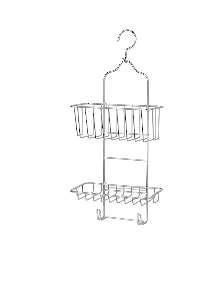 Shower hanger, two tiers, zinc plated24x53 cm  - Image 1