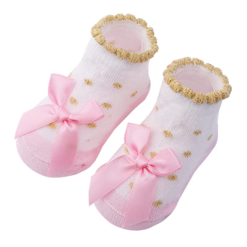 Toptim Newborn Baby-girls Socks and Bow Infant Toddler Ankle Socks (0-6 Months, 10 Pack) - Image 3