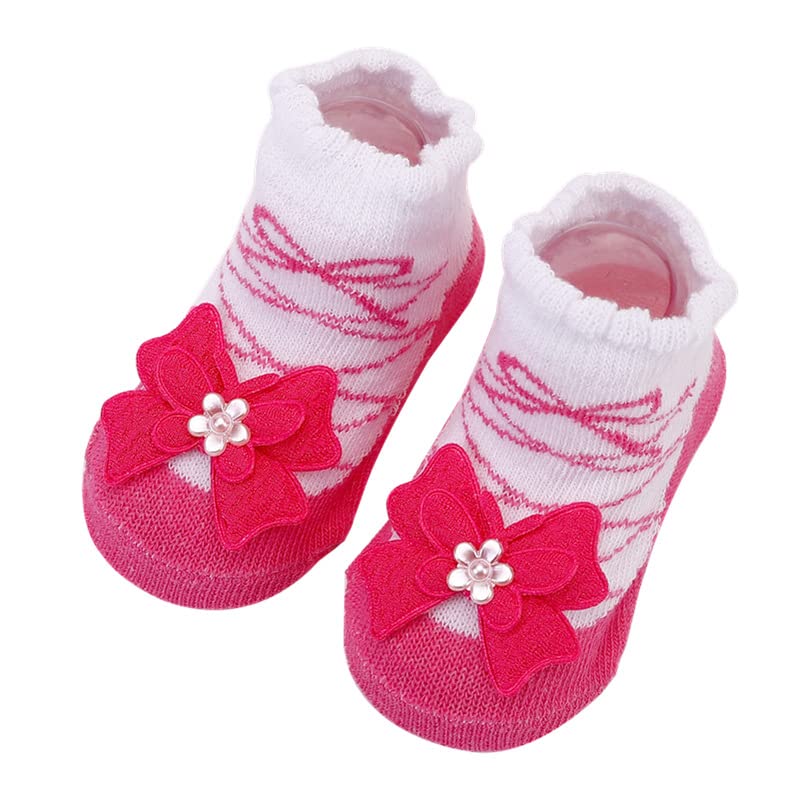 Toptim Newborn Baby-girls Socks and Bow Infant Toddler Ankle Socks (0-6 Months, 10 Pack) - Image 2