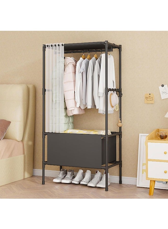 خزانة المنزلية غرفة نوم بسيطة الجمعية خزانة اقتصادية قوية ودائمة تخزين الرف شقة صغيرة صندوق تخزين ملابس مجلس الوزراء استئجار منزل بسيط الغبار خزانة - Image 5