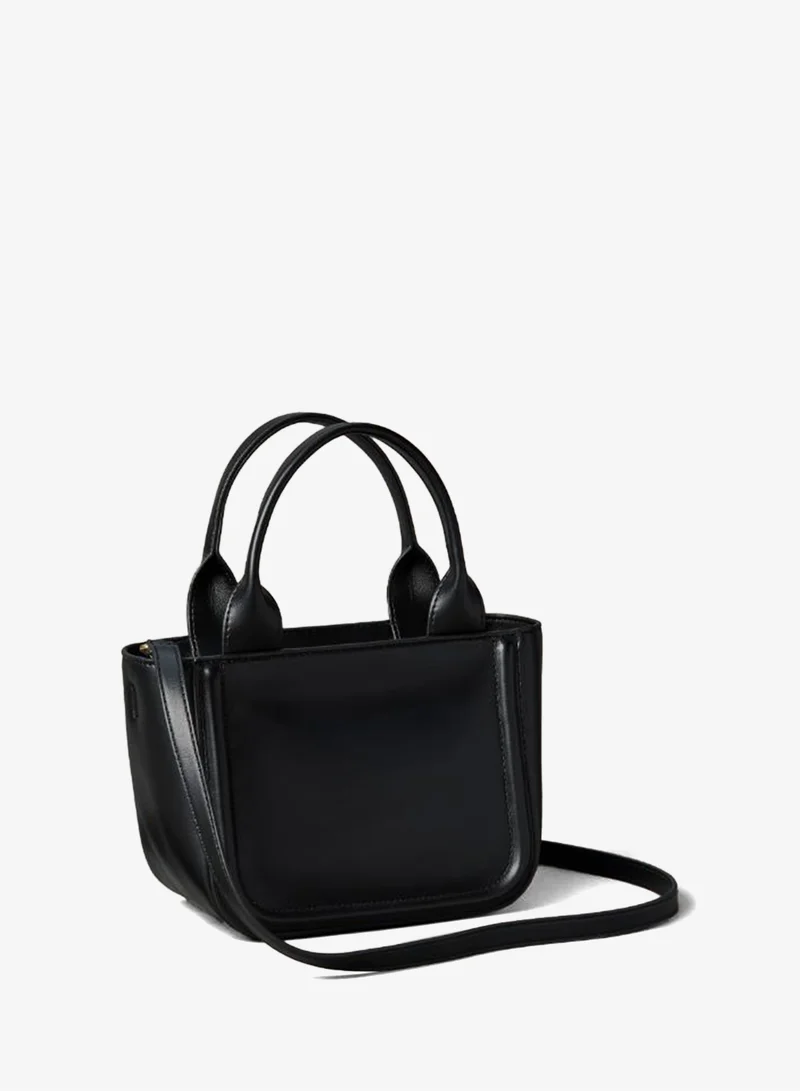 CALVIN KLEIN Embossed Monogram Logo Small Tote Bag