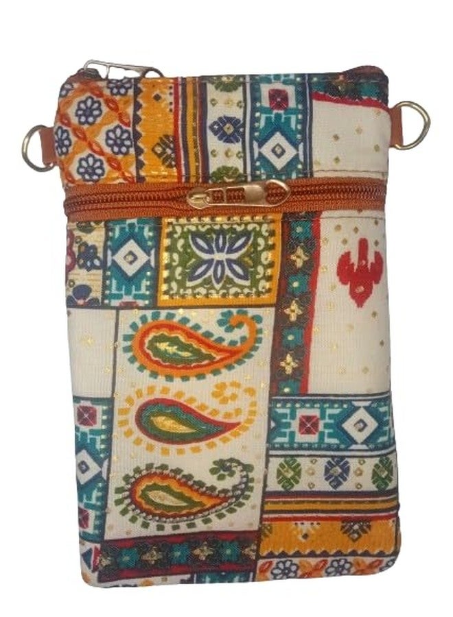ZOKCY®(Pack Of 1 Pcs Jaipuri Purse Cross Body Purse With Chain For Women's and Girls/Sling Bag/Mobile Bag Medium crossbody bag Original Rakhi Gifts for Sisters/Birthday return gift - Image 3