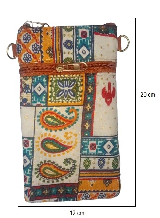ZOKCY®(Pack Of 1 Pcs Jaipuri Purse Cross Body Purse With Chain For Women's and Girls/Sling Bag/Mobile Bag Medium crossbody bag Original Rakhi Gifts for Sisters/Birthday return gift - Image 2