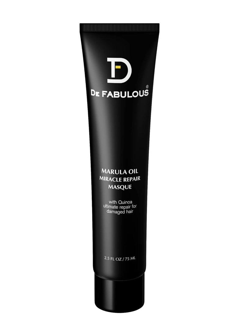 De Fabulous Marula Oil Shampoo Masque 75ml Travel Pack of 2 All hair types Scalp Health Sulphate Free - Image 3
