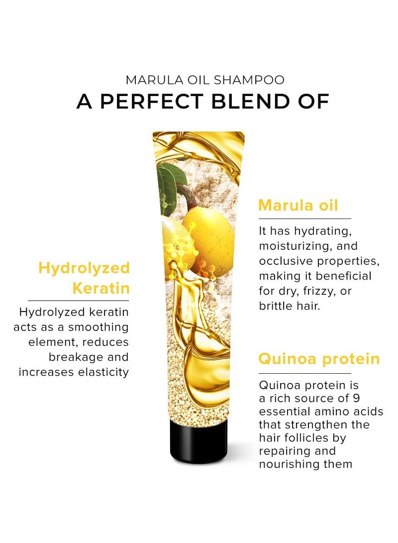 De Fabulous Marula Oil Shampoo Masque 75ml Travel Pack of 2 All hair types Scalp Health Sulphate Free - Image 4