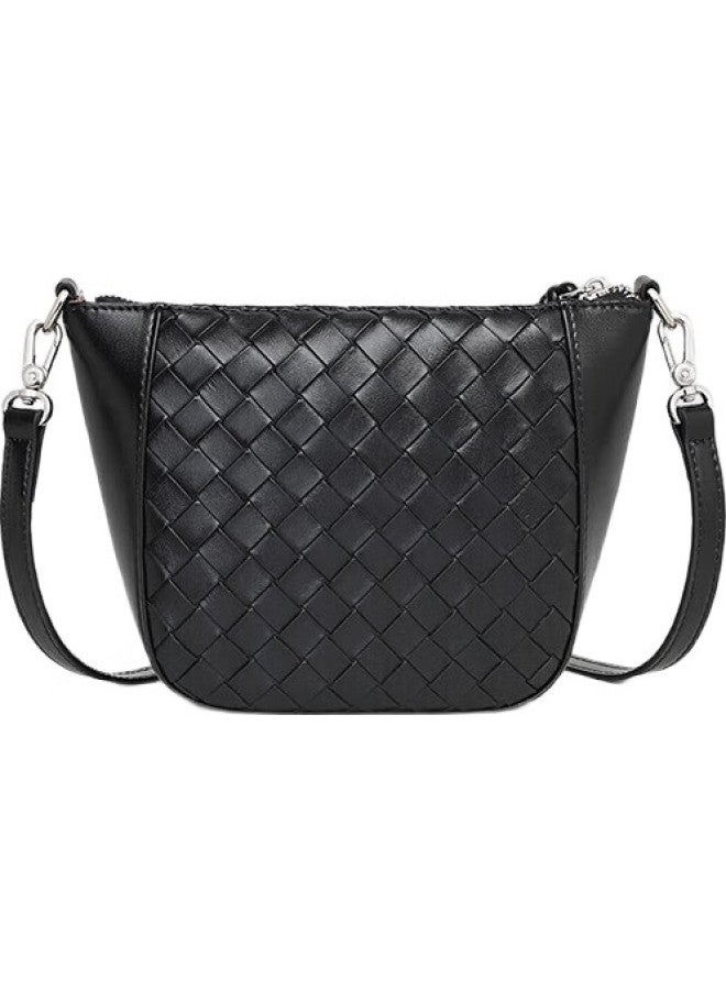 Viney Leather Handbag, Women'S Fashion Crossbody Dumpling Bag, Light Luxury Shoulder Bag, Birthday Gift For Girlfriend, Qixi Festival Gift - Image 3